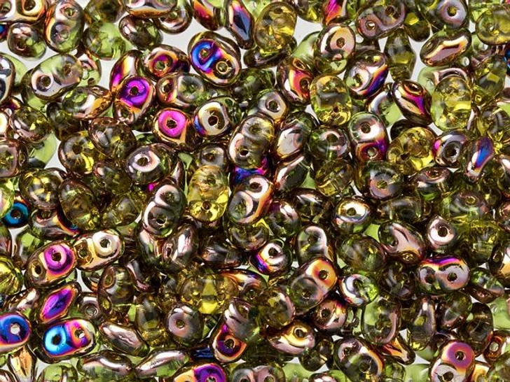 Matubo SuperDuo 2 x 5mm Olivine Artemis 2-Hole Seed Bead 2.5-Inch Tube Matubo SuperDuo 2 x 5mm Olivine Artemis 2-Hole Seed Bead 2.5-Inch Tube