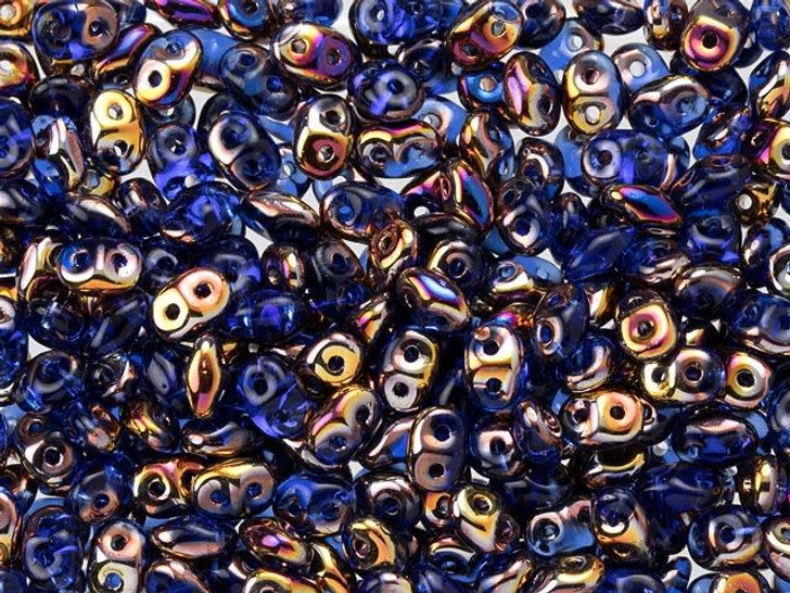 Matubo SuperDuo 2 x 5mm Sapphire Artemis 2-Hole Seed Bead 2.5-Inch Tube
