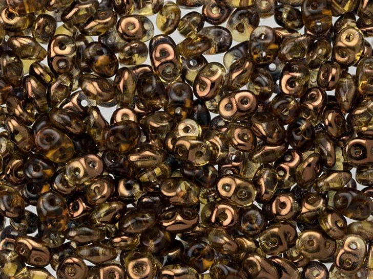 Matubo SuperDuo 2 x 5mm Topaz Half Bronze Luster 2-Hole Seed Bead 2.5-Inch Tube Matubo SuperDuo 2 x 5mm Topaz Half Bronze Luster 2-Hole Seed Bead 2.5-Inch Tube