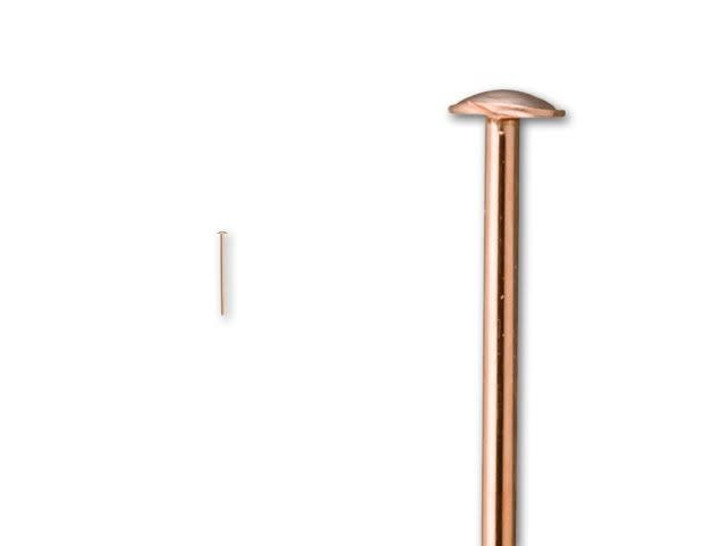 Rose Gold-Filled 14K/20 0.5-Inch Head Pin 24 Gauge
