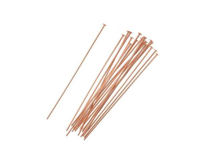 Rose Gold-Filled 14K/20 1.5-Inch Head Pin 24 Gauge