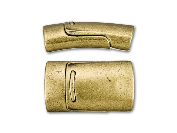 Mini Regaliz Antique Brass-Plated Magnetic Clasp