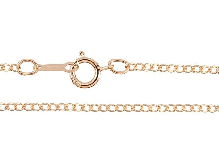 Rose Gold-Filled 14K/20 16-Inch Curb Chain Necklace