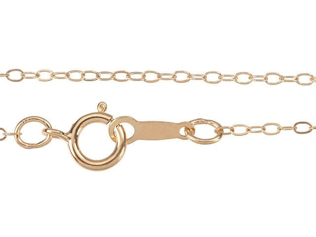 18-Inch 922 Hammered Cable Chain Necklace