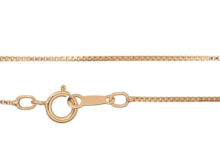 Rose Gold-Filled 14K/20 18-Inch Box Chain Necklace