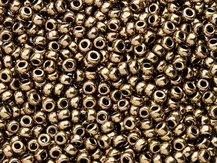 Miyuki 11/0 Round Seed Beads - Opaque Metallic Bronze 22g Vial