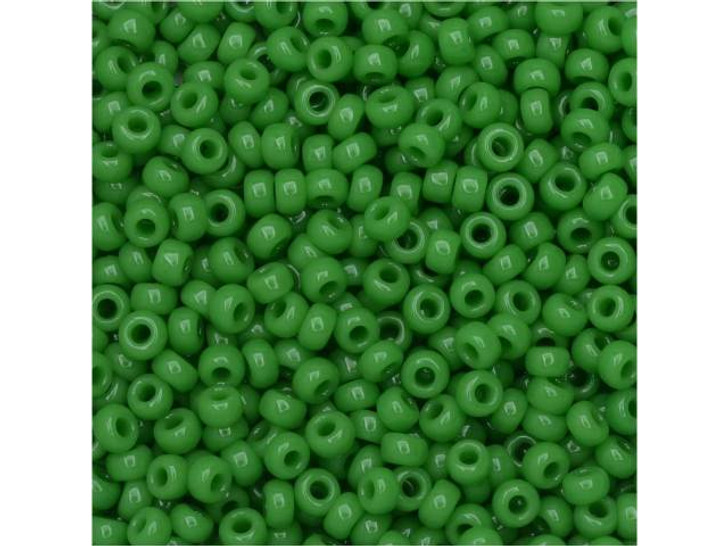 Miyuki 11/0 Round Seed Beads - Opaque Pea Green 2.5-Inch Tube