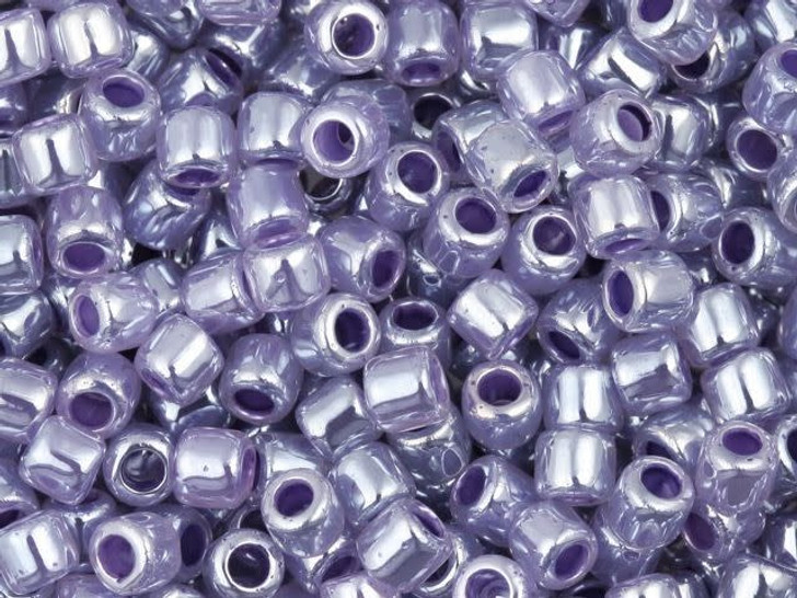 Miyuki 8/0 Opaque Luster Light Purple Delica Seed Beads 2.5-Inch Tube Miyuki 8/0 Opaque Luster Light Purple Delica Seed Beads 2.5-Inch Tube