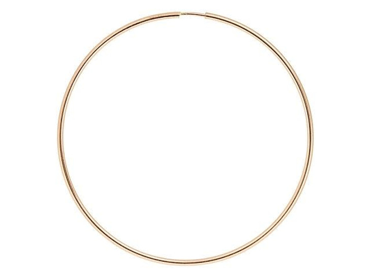 Rose Gold-Filled 14K/20 50mm Endless Beading Hoop (1 Pair) Rose Gold-Filled 14K/20 50mm Endless Beading Hoop (1 Pair)