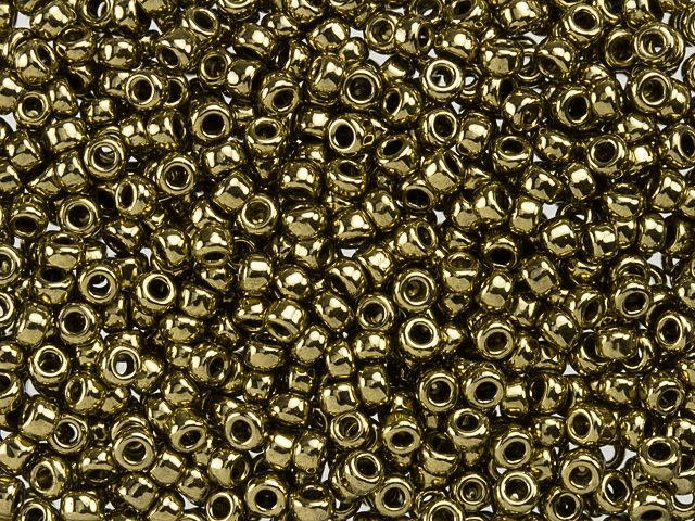 Miyuki 8/0 Round Seed Beads - Opaque Metallic Bronze 22g Vial