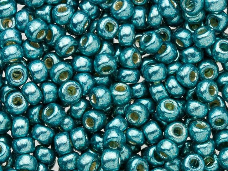 Miyuki 8/0 Round Seed Beads - Duracoat Galvanized Seafoam 2.5-Inch Tube