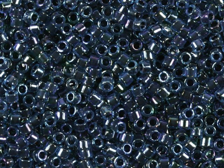 Miyuki 11/0 Color-Lined Lt Blue/Midnight Blue Delica Seed Beads 2.5-Inch Tube