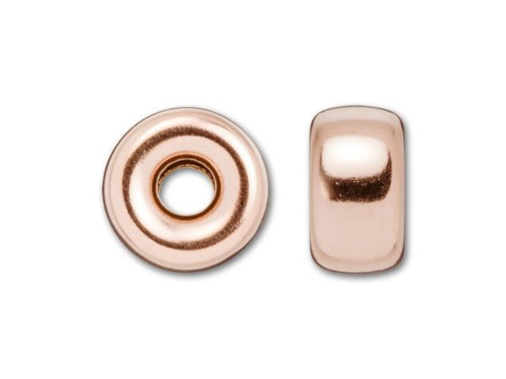 Rose Gold-Filled 14K/20 6mm Roundel Bead Rose Gold-Filled 14K/20 6mm Roundel Bead