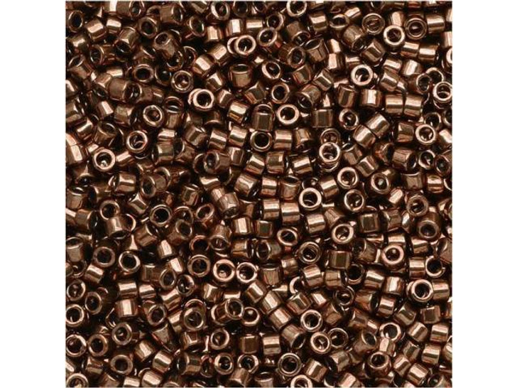 Miyuki 11/0 Galvanized Rose Gold Delica Seed Beads 2.5-Inch Tube