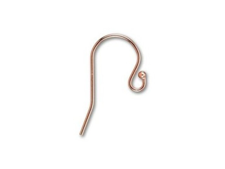 Rose Gold-Filled 14K/20 Ball End Earwire (1 Pair)