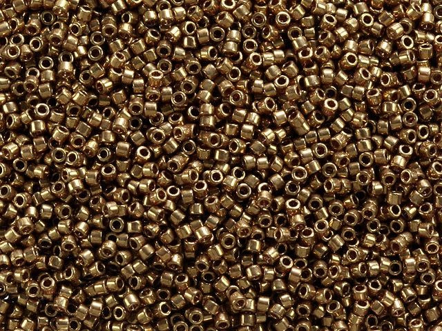 Miyuki 11/0 Delica Bead Metallic Lt Bronze 2.5-Inch Tube