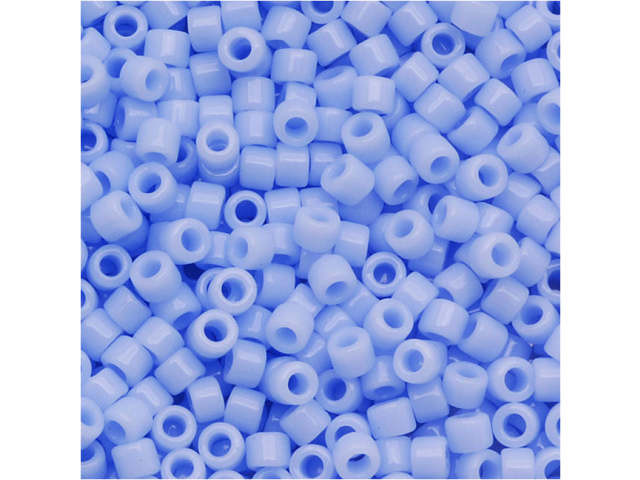 Miyuki 11/0 Opaque Blue Agate Delica Seed Beads 2.5-Inch Tube