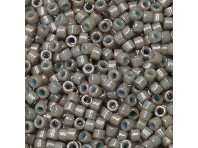 Miyuki 11/0 Opaque Bluish Grey Delica Seed Beads 2.5-Inch Tube