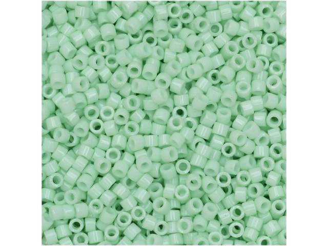 Miyuki 11/0 Opaque Cool Mint Delica Seed Beads 2.5-Inch Tube