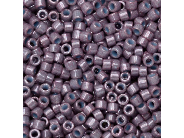 Miyuki 11/0 Opaque Dark Purplish Mauve Delica Seed Beads 2.5-Inch Tube