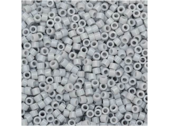 Miyuki 11/0 Opaque Ghost Gray Delica Seed Beads 2.5-Inch Tube