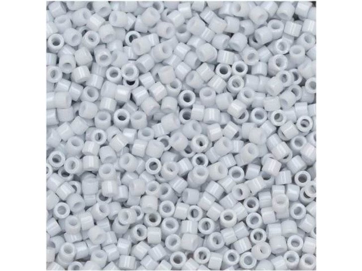 Miyuki 11/0 Opaque Light Blue-Grey Delica Seed Beads 2.5-Inch Tube