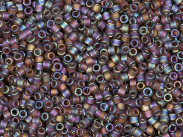 Miyuki 11/0 Opaque Matte AB Light Plum Delica Seed Beads 2.5-Inch Tube