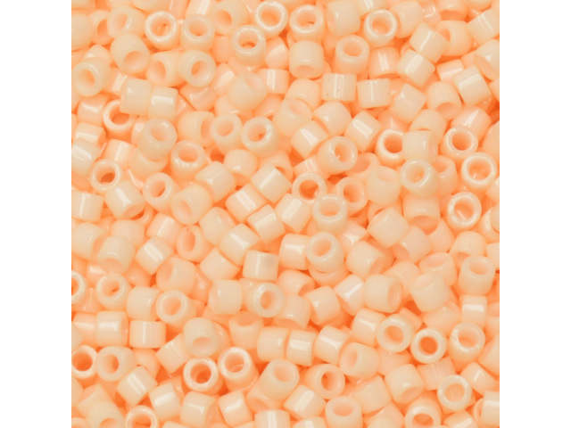 Miyuki 11/0 Opaque Peaches N Cream Delica Seed Beads 2.5-Inch Tube