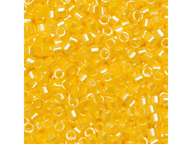 Miyuki 11/0 Opaque Pearl Canary Delica Seed Beads 2.5-Inch Tube