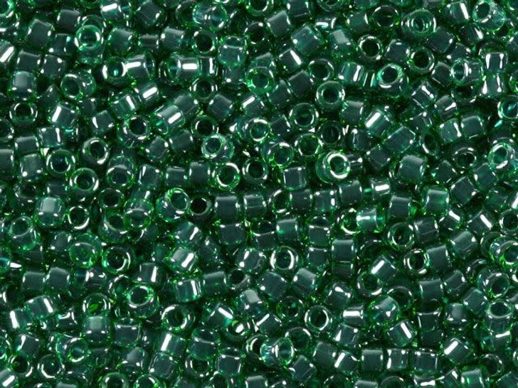 Miyuki 11/0 Opaque Pearl Forest Green Delica Seed Beads 2.5-Inch Tube