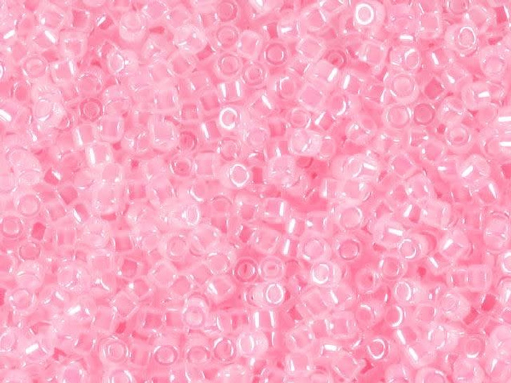 Miyuki 11/0 Opaque Pearl Pink Delica Seed Beads 2.5-Inch Tube