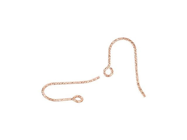 Rose Gold-Filled 14K/20 Sparkle French Earwire (1 Pair)