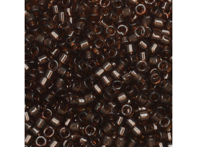 Miyuki 11/0 Trans Dark Chocolate Delica Seed Beads 2.5-Inch Tube