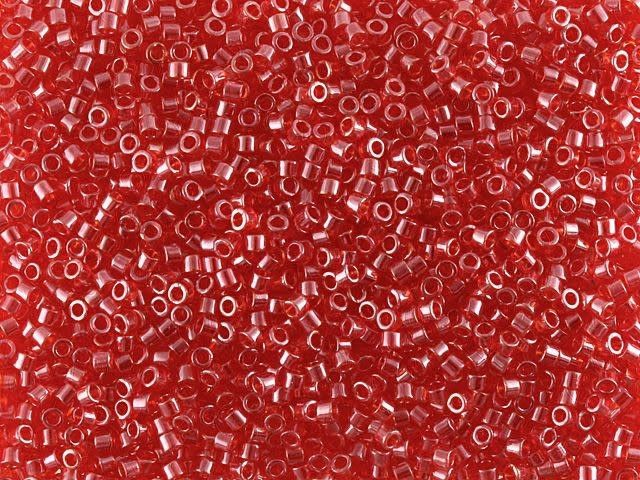 Miyuki 11/0 Delica Bead Transparent Pearl Strawberry 2.5-Inch Tube