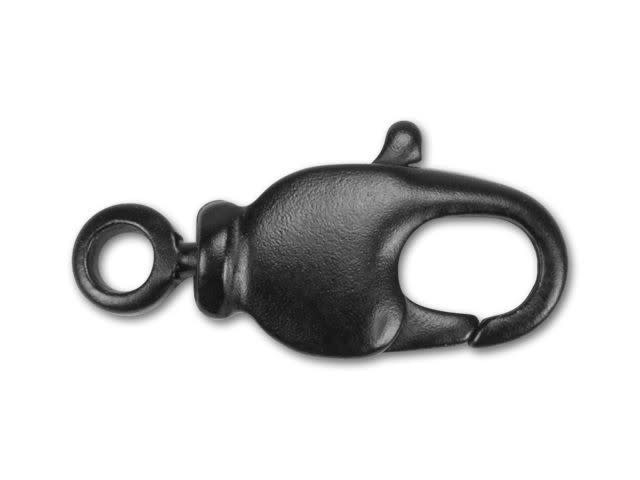 14x7mm Matte Black-Plated Swivel Trigger Clasp