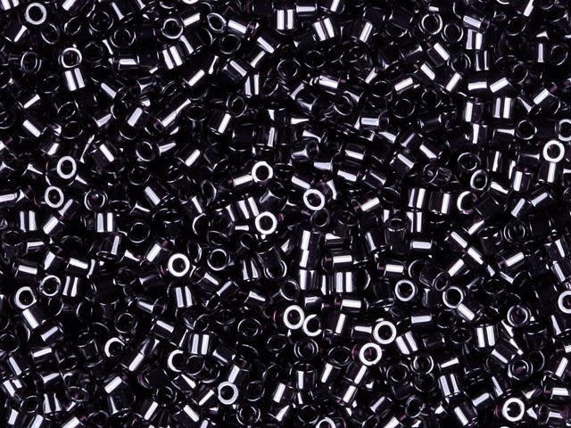 Miyuki 15/0 Opaque Black Delica Seed Beads 2.5-Inch Tube