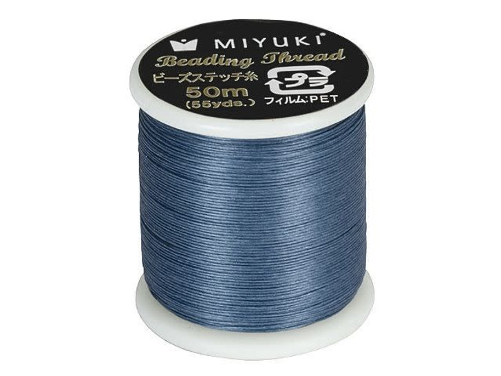 Miyuki Nylon Beading Thread B, Dark Blue (50 meter spool)