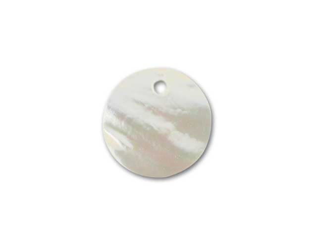 Mother of Pearl Round 18mm Shell Pendant