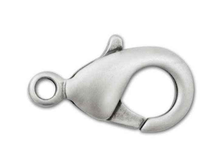 15x8mm Antique Silver-Plated Trigger Clasp