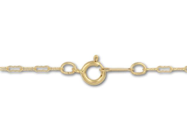 16-Inch Gold-Filled Scalloped Chain Necklace
