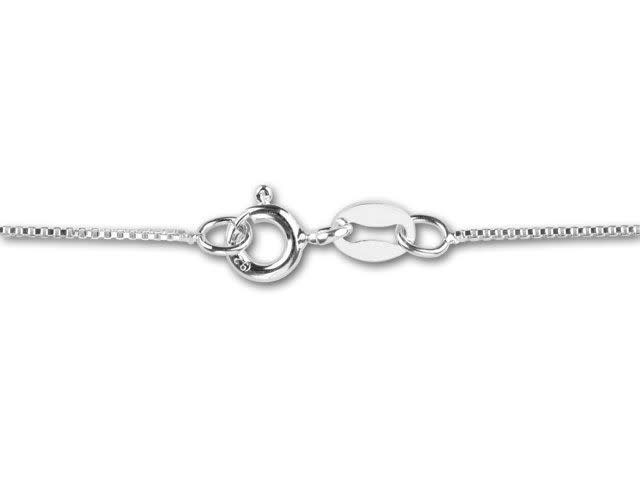 16 Inch 012 Sterling Silver Box Chain Necklace