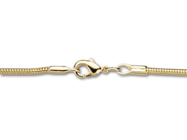 Gold-Plated Brass Snake Chain Necklace