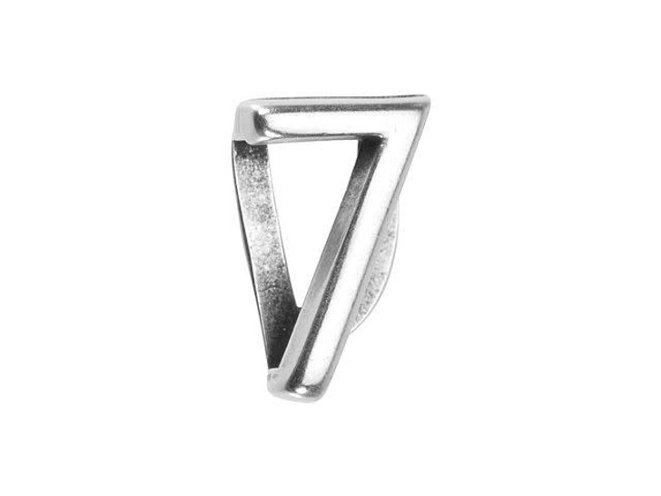 Regaliz Silver-Plated Pewter Number Slider Bead for Flat Leather - 7 Regaliz Silver-Plated Pewter Number Slider Bead for Flat Leather - 7