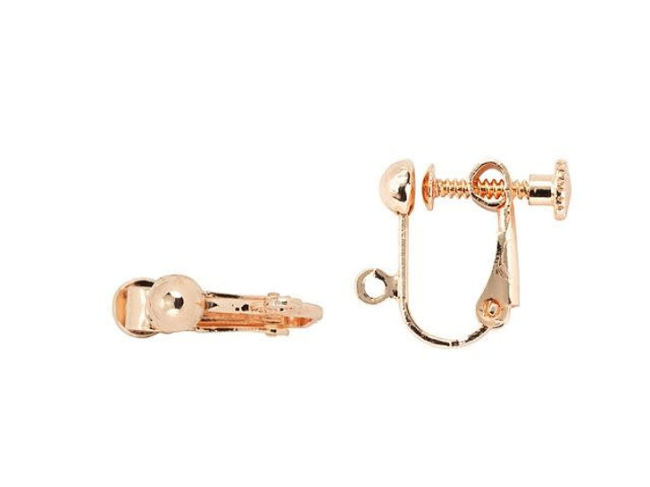 14K Rose Gold Classic 3mm Ball Screw Back Earrings – Olly-Olly