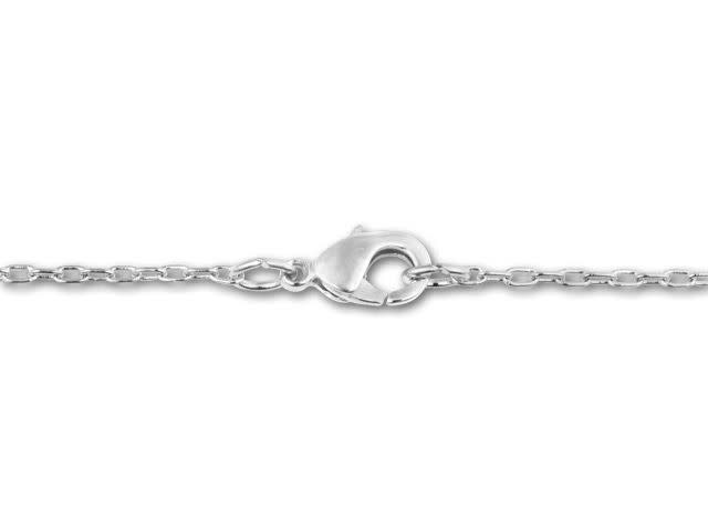 Silver-Tone Fine Cable Chain Necklace