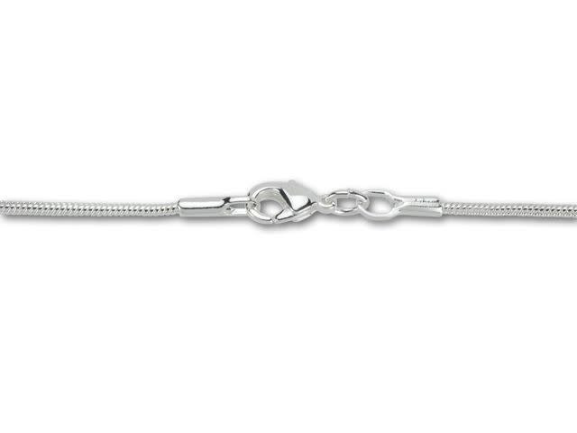 Silver-Plated Round Snake Chain 