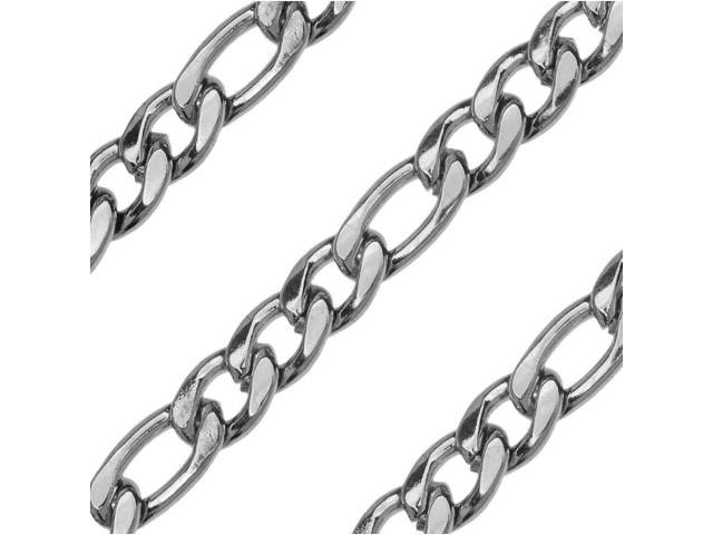 Stainless Steel 4.5mm Figaro Chain by 