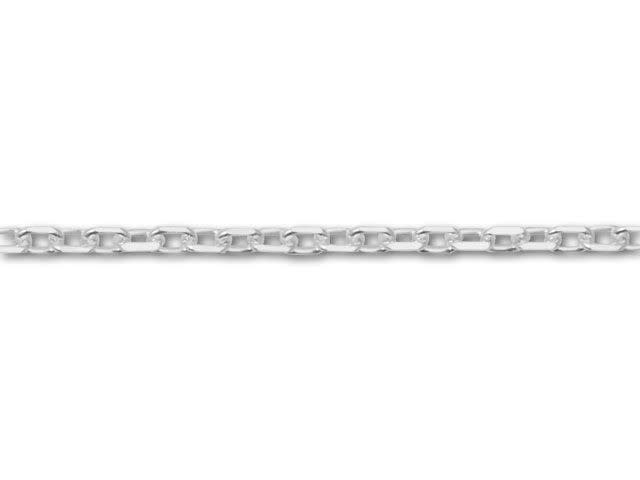 Sterling Silver 035 Diamond Cut Cable Chain by the Foot