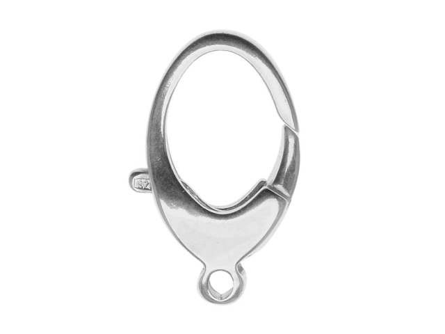 Sterling Silver 11x23mm oval balloon Clasp