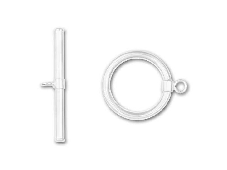 Sterling Silver 15mm Tubing Toggle Clasp